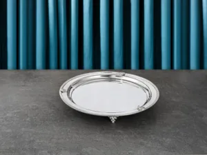 YAPRAKLI İNGİLİZ BORDÜR 33 CM YUVARLAK TEPSİ