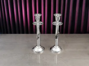 ÇİÇEK İKİLİ ŞAMDAN